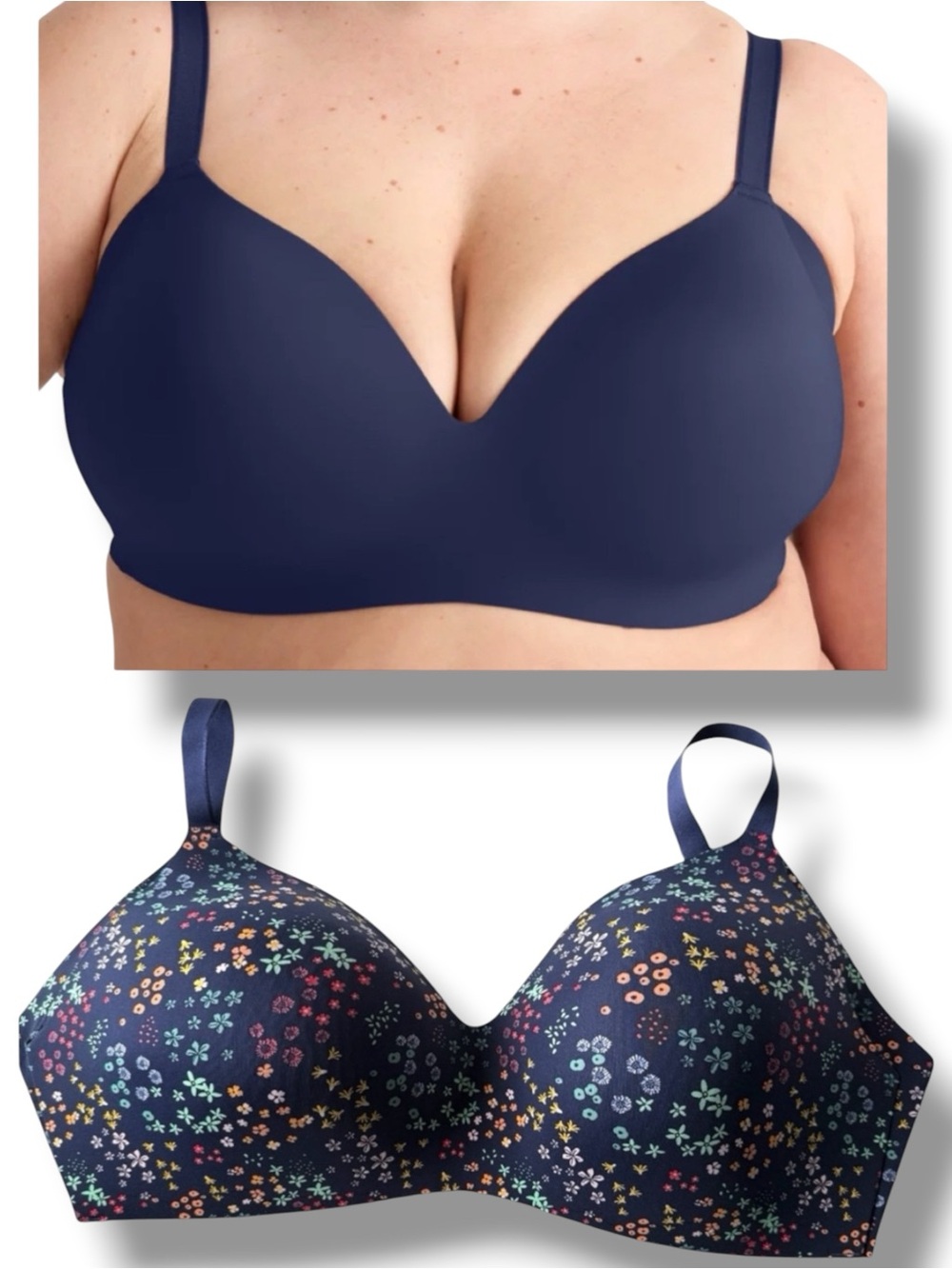Knix WingWoman Navy Floral Bra Size 8++